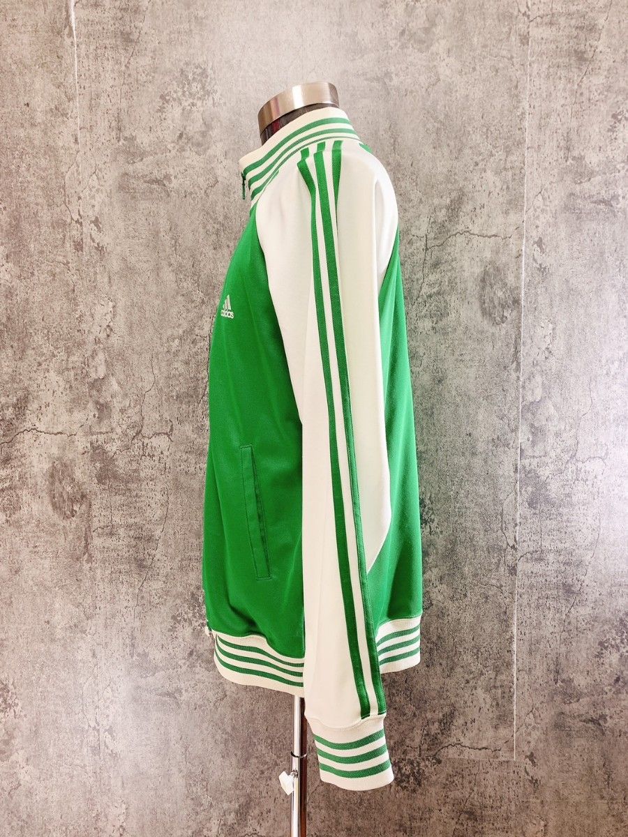 【希少】 adidas track jacket green/cream 00s