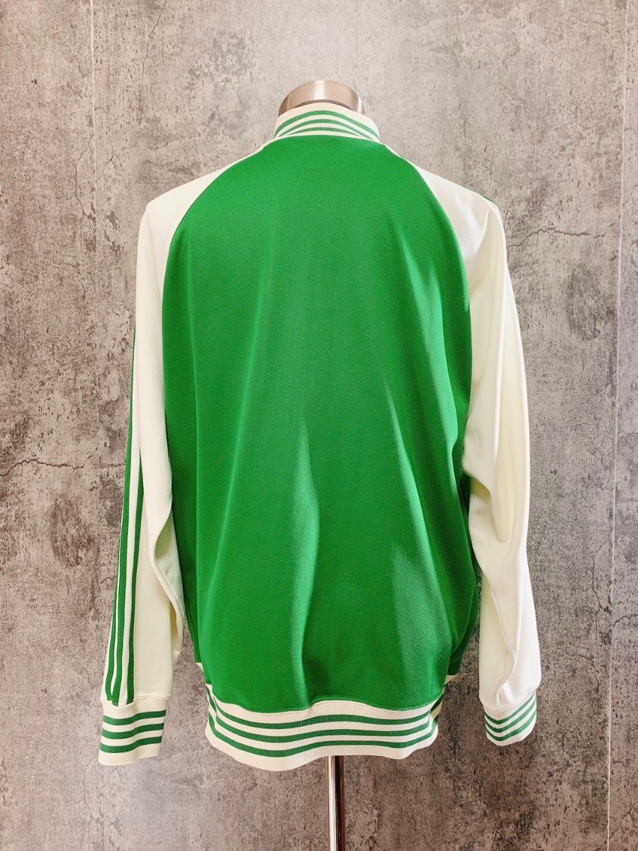 【希少】 adidas track jacket green/cream 00s