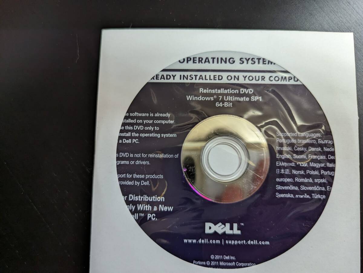 DELL Win 7 Ultimate 32Bit インストール DVD Windows 7 初期化 リカバリ用 メディア ディスク (1285-64)_画像1