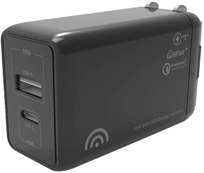 [Wiredix] 急速充電器 PD 充電器 65w ガリウム 小型 USB-C GaN QC3.0 充電器 Macbook Nintendo Switch iPhone ノートPC (am_4145-00)の画像1