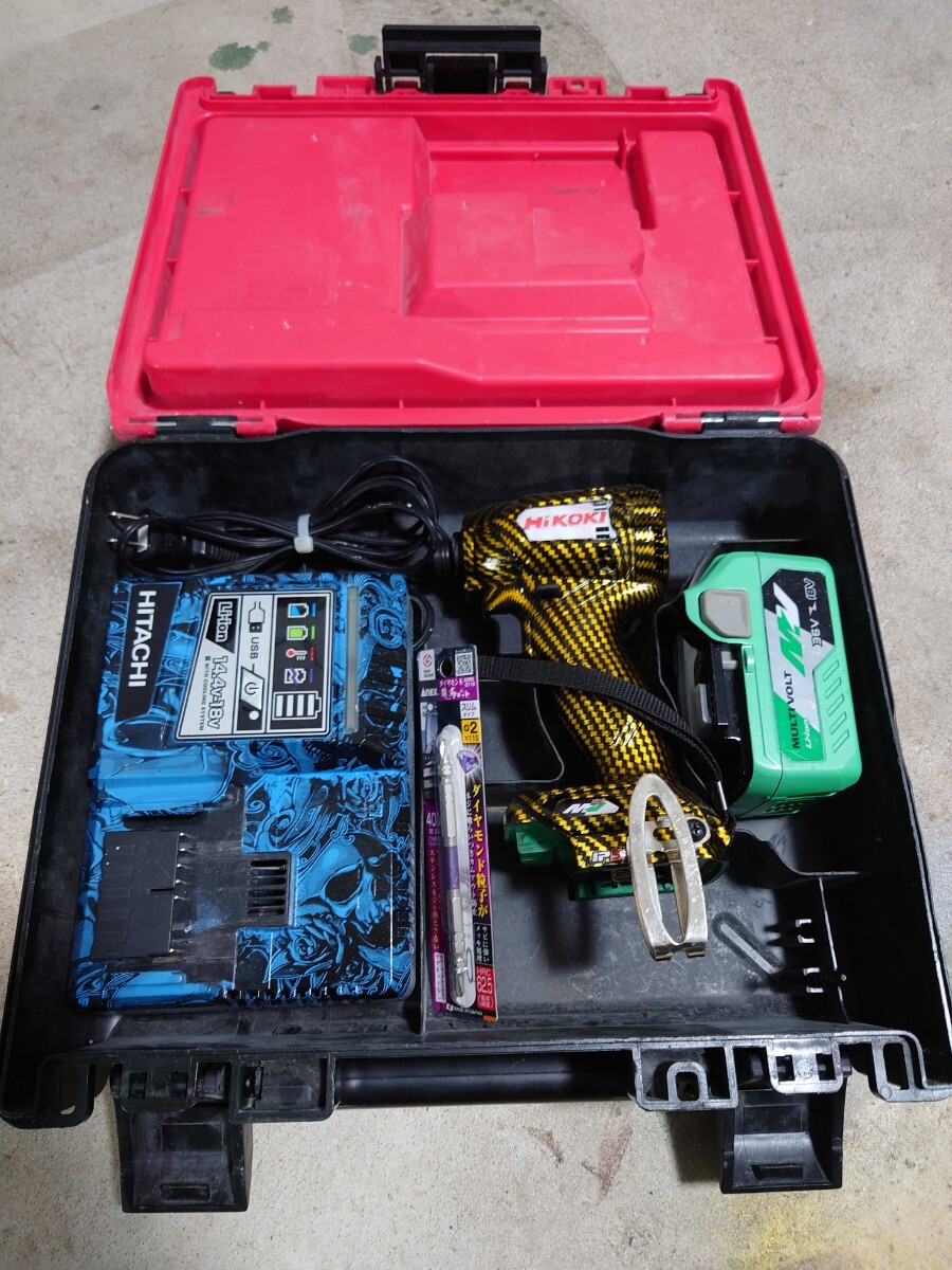 ハイコーキインパクトドライバーオリジナル塗装フルセットビット2本付き WH36DC
