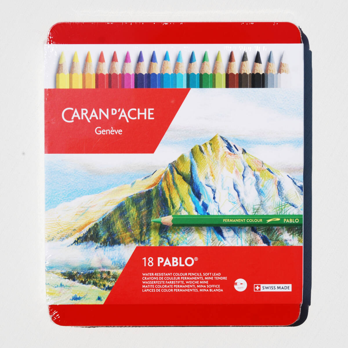 CARAN d'ACHE カランダッシュ パブロ色鉛筆 18色セットの画像1