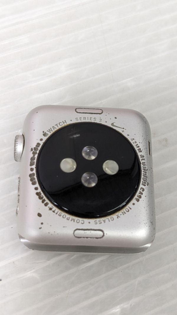 HH308-240410-108【中古】Apple Watch Nike+ Series3 42mm GPSモデル A1859 MQL32J/A シルバー アップル ウォッチ 第3世代 動作OK_画像7