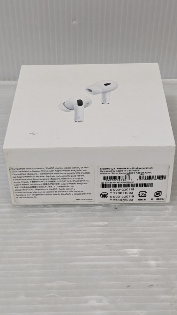 HH340-240423-108【中古】アップル Apple エアポッズ プロ AirPods Pro 第2世代 MQD83J/A ワイヤレスイヤホン 動作確認済み 純正の画像10