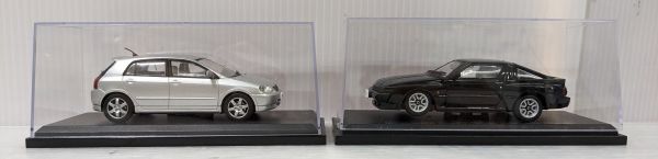 HH351-240424-069【中古】アシェット 国産名車 コレクション 1/43 三菱 スタリオン GSR-VR トヨタ カローラランクス ミニカー 2個セットの画像2