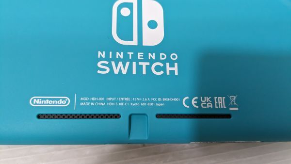 HH353-240424-049【中古】Nintendo Switch Lite ターコイズ ニンテンドースイッチ ライト 本体 任天堂 ニンテンドー ゲーム機 動作OK ②の画像5