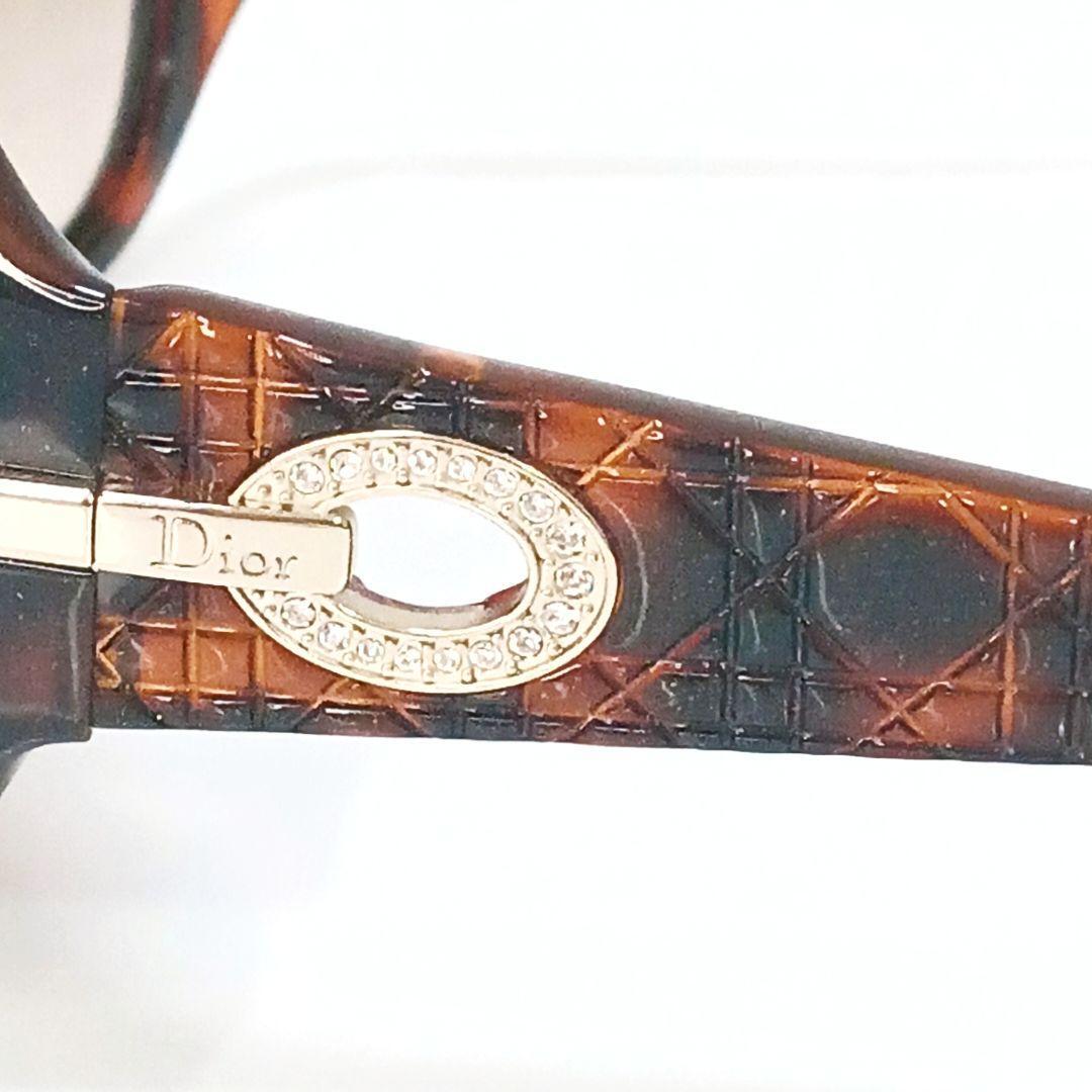  Christian Dior солнцезащитные очки kana -ju панцирь черепахи способ стразы Christian Dior Brown Gold женский MYLADYDIOR3SF