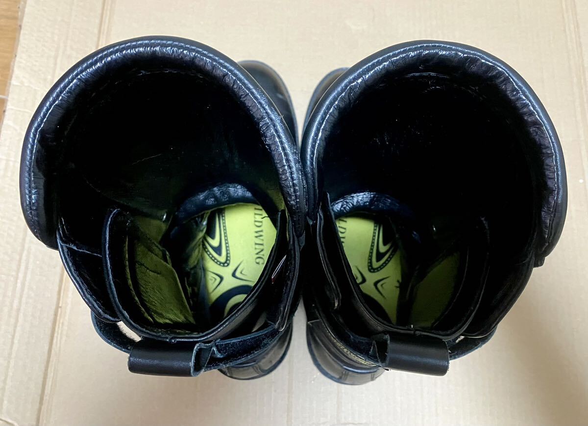 カドヤ ブラックシールド 27.0cm KADOYA ブーツ ブラックアンクル レザーブーツ BLACK の画像9