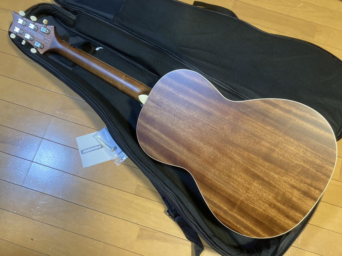 ★新同超美品! PRS SE P20E Fishman GT1ピックアップ搭載 パーラーサイズギター ピンク ポールリードスミス バードインレイ Pink Lotus の画像4