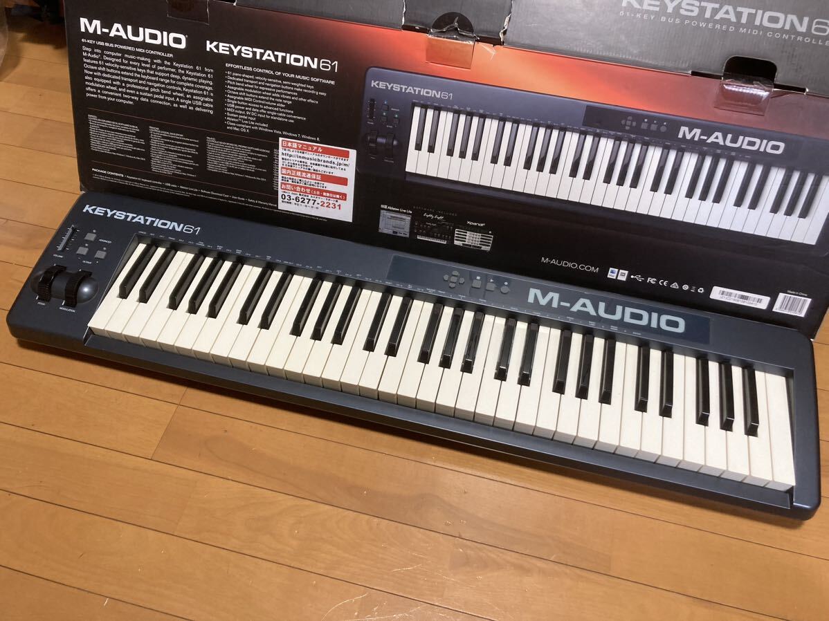 引き取り手渡し用m-audio USB midi キーボード KEYSTATION 61の画像1