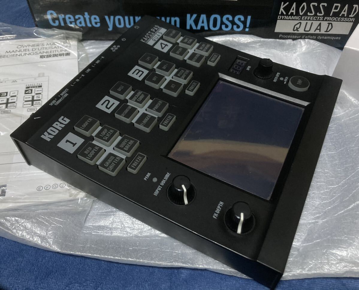 ★新品同様! KORG Kaoss pad Quad 4つのエフェクトを同時コントロール! カオスパッド クァッド コルグ KP-QUAD