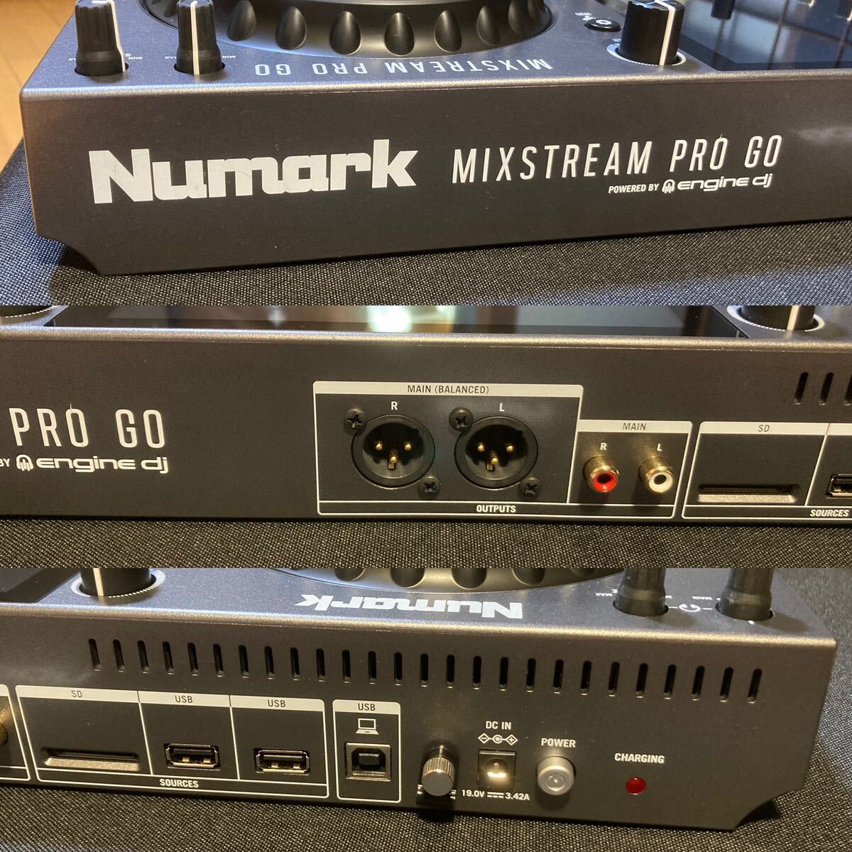 ★完動超美品! NUMARK MIXSTREAM PRO GO スピーカー 充電式バッテリー内臓 スタンドアローンDJコントローラー ヌマーク Wi-Fi USB/SD_画像8