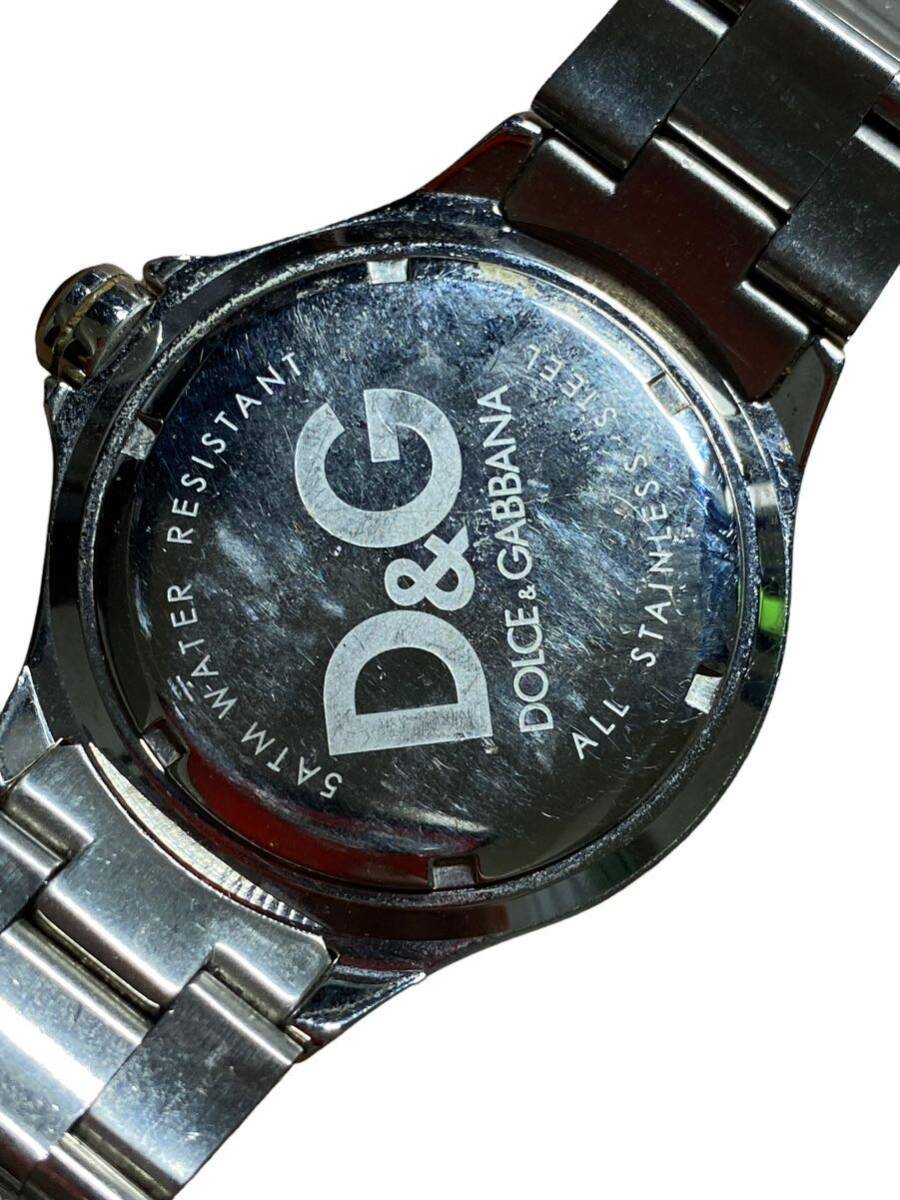 21379 d&g ドルチェ&ガッバーナ 腕時計 時計 クオーツ アンティーク レトロ ヴィンテージ 3針 ジャンクの画像5