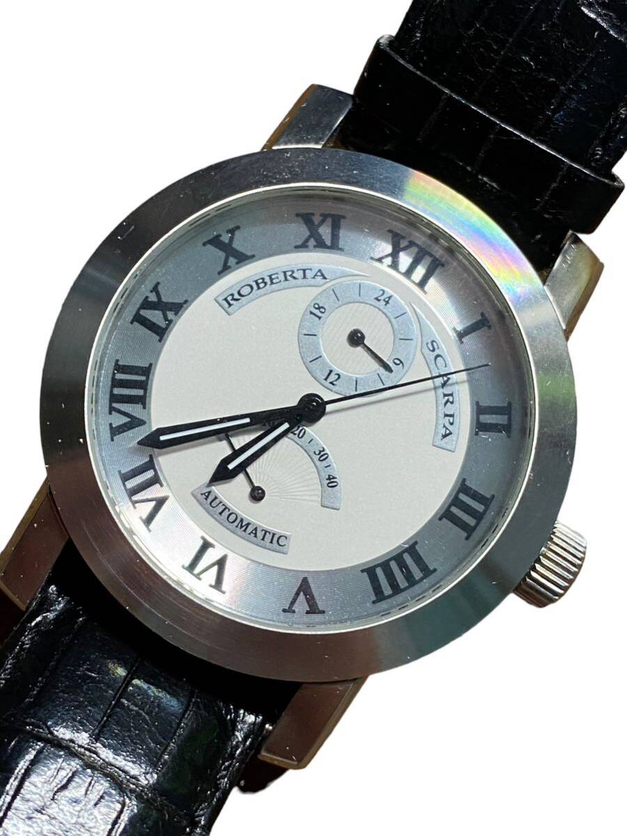 21328 ロベルタスカルパ パワーリザーブ 自動巻き RS-6006 ROBERTA SCARPA AT アンティーク 腕時計 箱 説明書 ギャランティジャンクの画像2