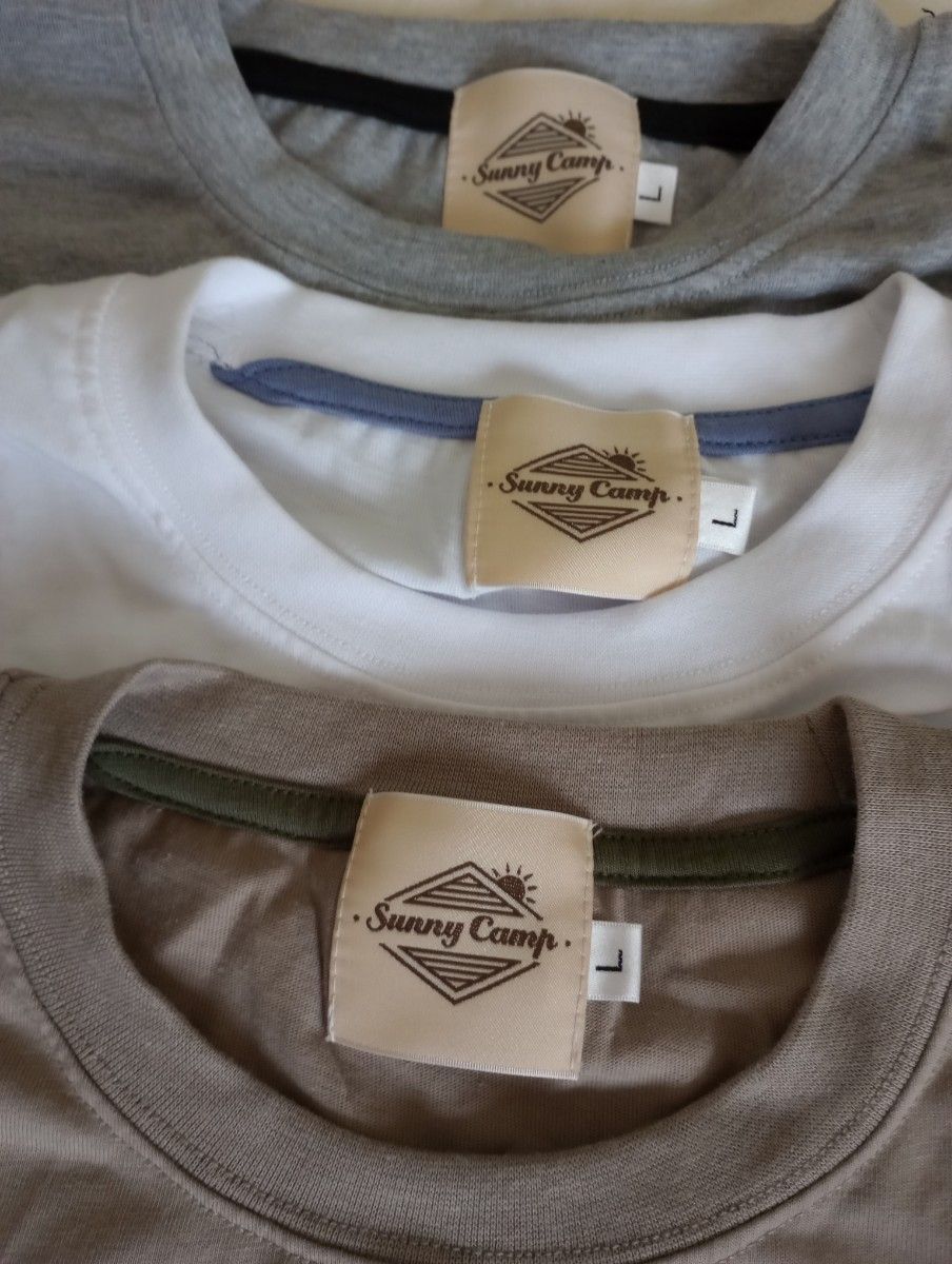 Sunny Camp Tシャツ　 メンズ　Lサイズ半袖3枚セット