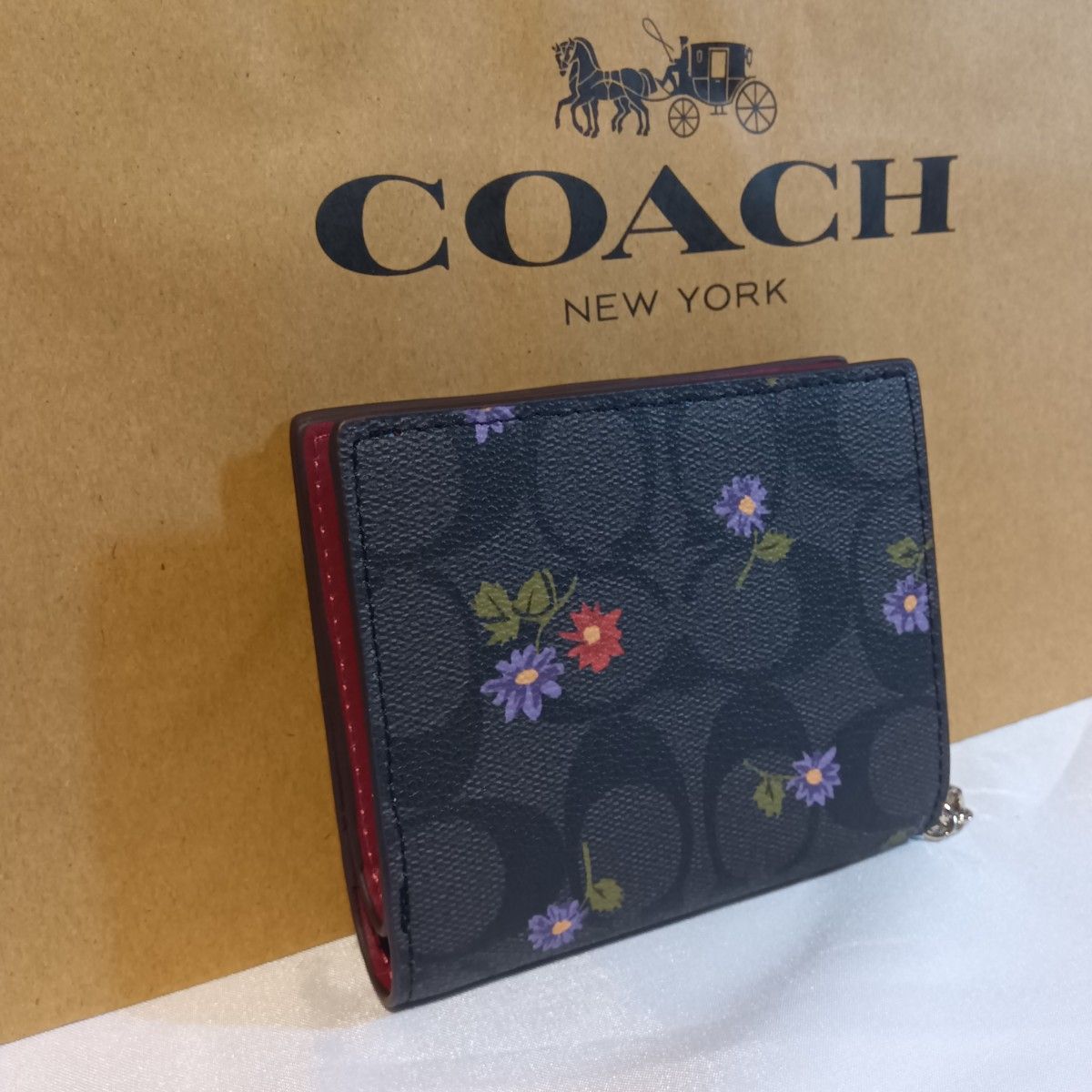 coach コーチ 正方形タイプ 2つ折り財布