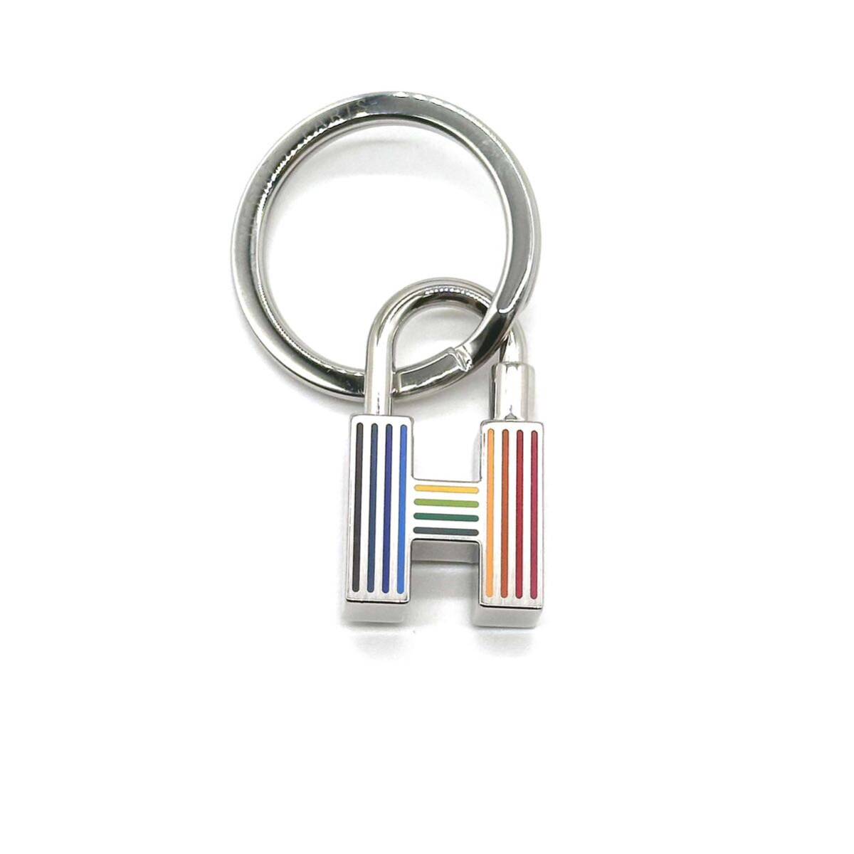 [ finest quality beautiful goods ]HERMES Hermes Hkatena quiz Rainbow key ring charm silver 