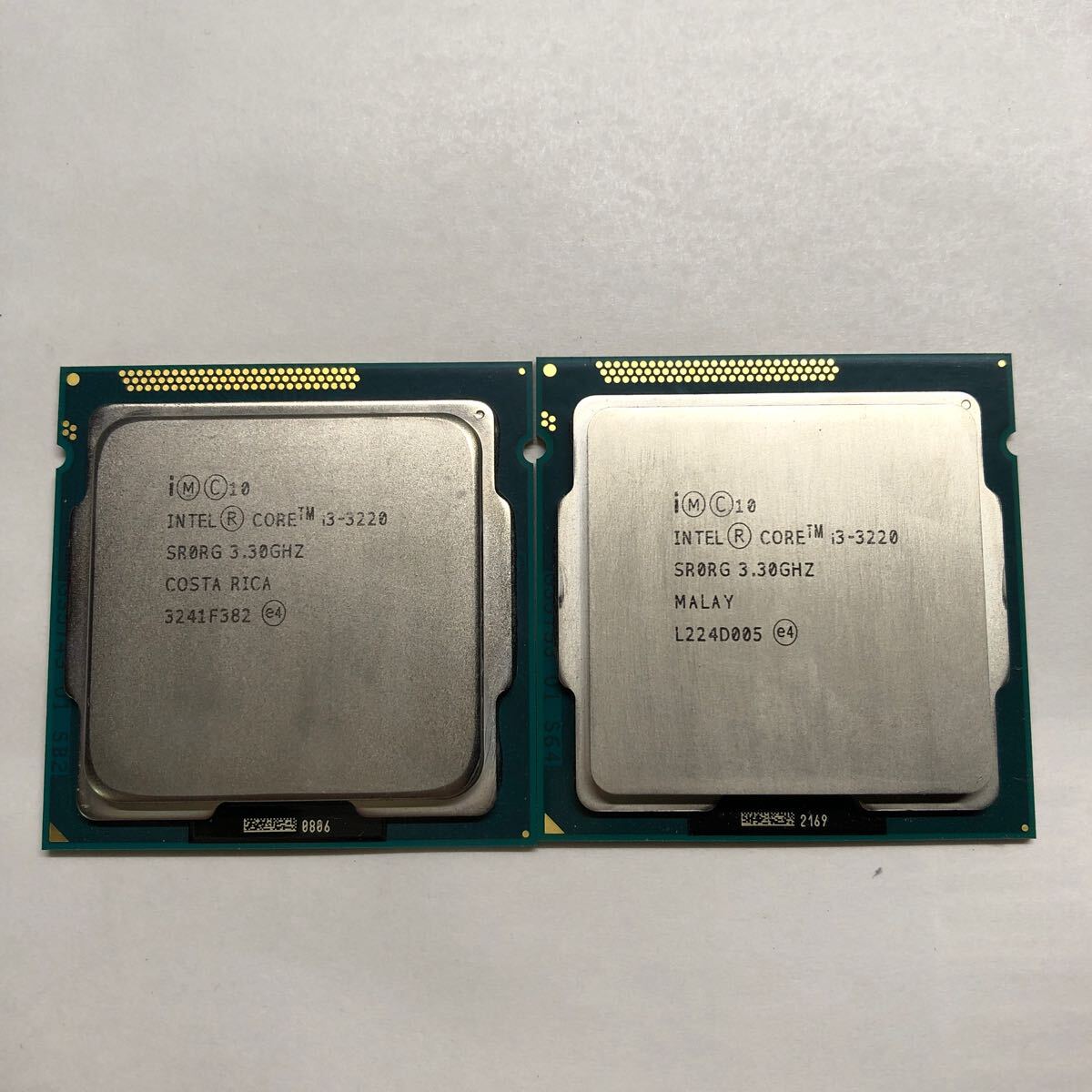 Intel Core i3- 3220 SR0RG 3.30GHz 2個セット_画像1