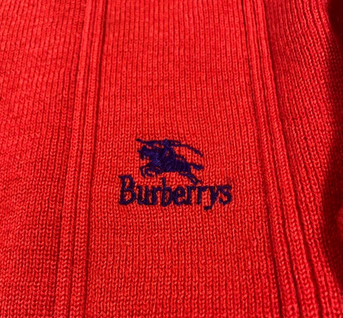 L Burberry セーター　メンズ　レッド系　トップス　バーバリー