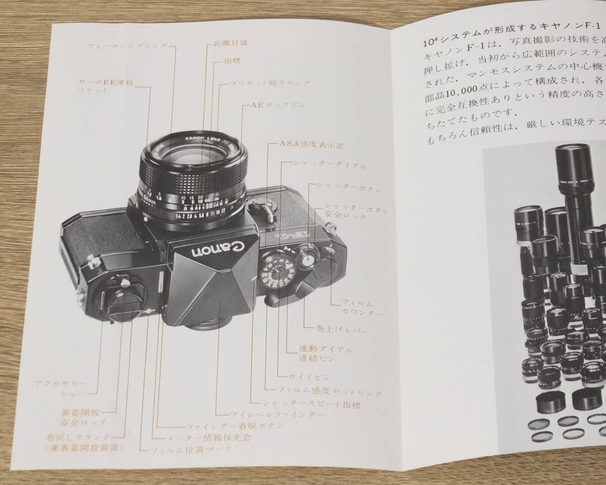 Canon キヤノン F-1 使用説明書 取扱説明書 日本語版 経年品の割には美品です_画像4
