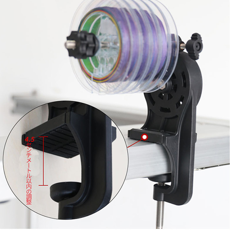 ライン巻き替え 高速リサイクラー 2.0 逆巻きスプール 釣り リール 糸 ロングシャフト PEライン 糸巻き機 ワインダー ワインディングマシンの画像7