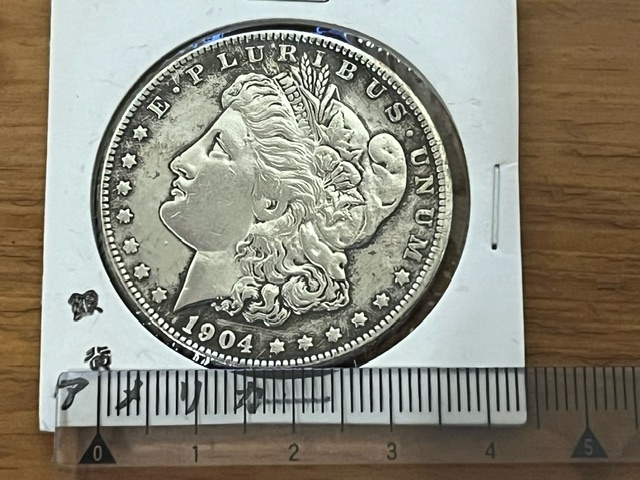 アメリカ モルガンダラー 1ドル銀貨1904年 アンティークコイン 古銭の画像3