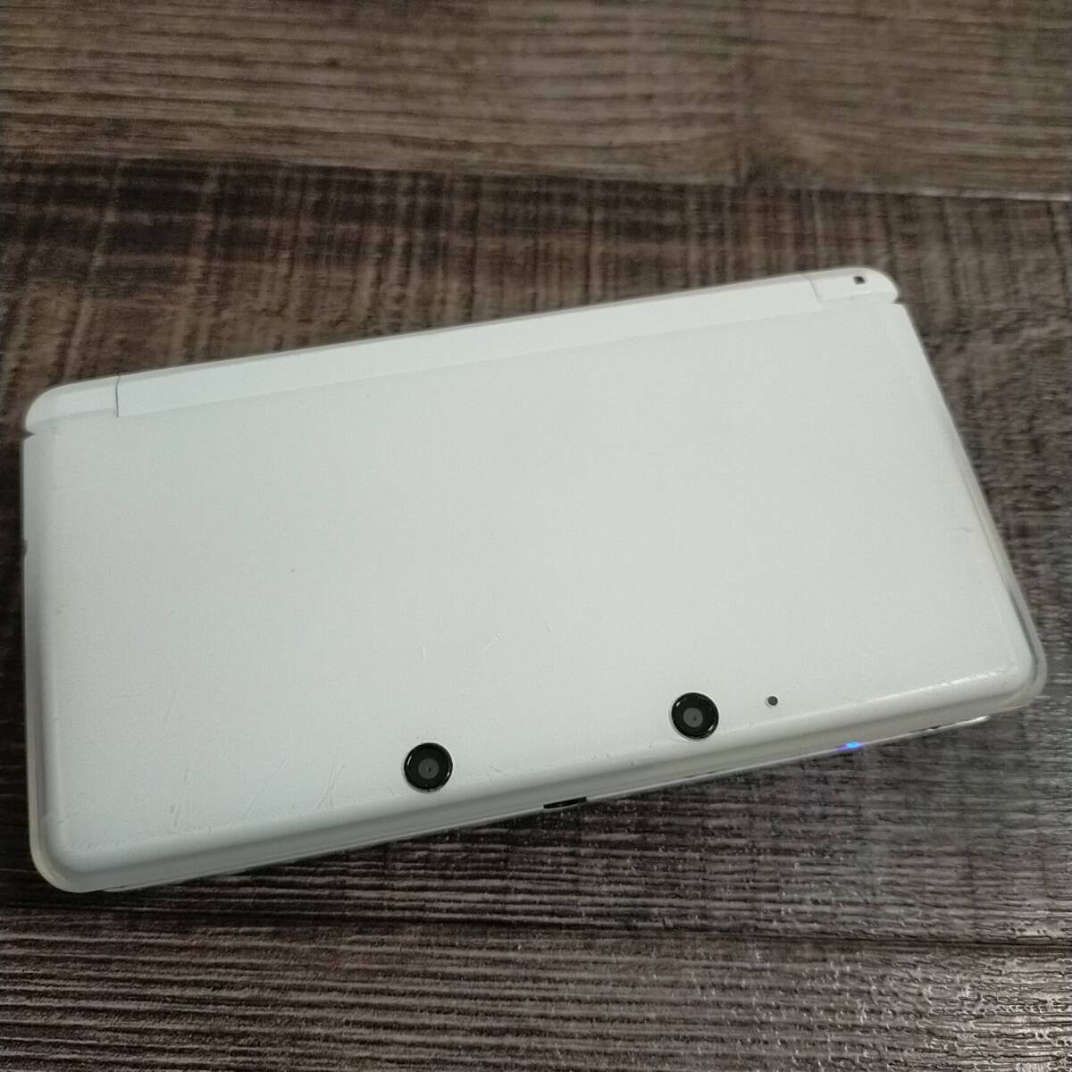 3ds アイスホワイト 白 NINTENDO 3DS 中古 任天堂 送料無料 動作確認◎ 2D/3D切り替えスイッチ × 本体_画像1