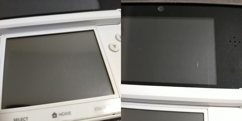 3ds アイスホワイト 白 NINTENDO 3DS 中古 任天堂 送料無料 動作確認◎ 2D/3D切り替えスイッチ × 本体_画像9