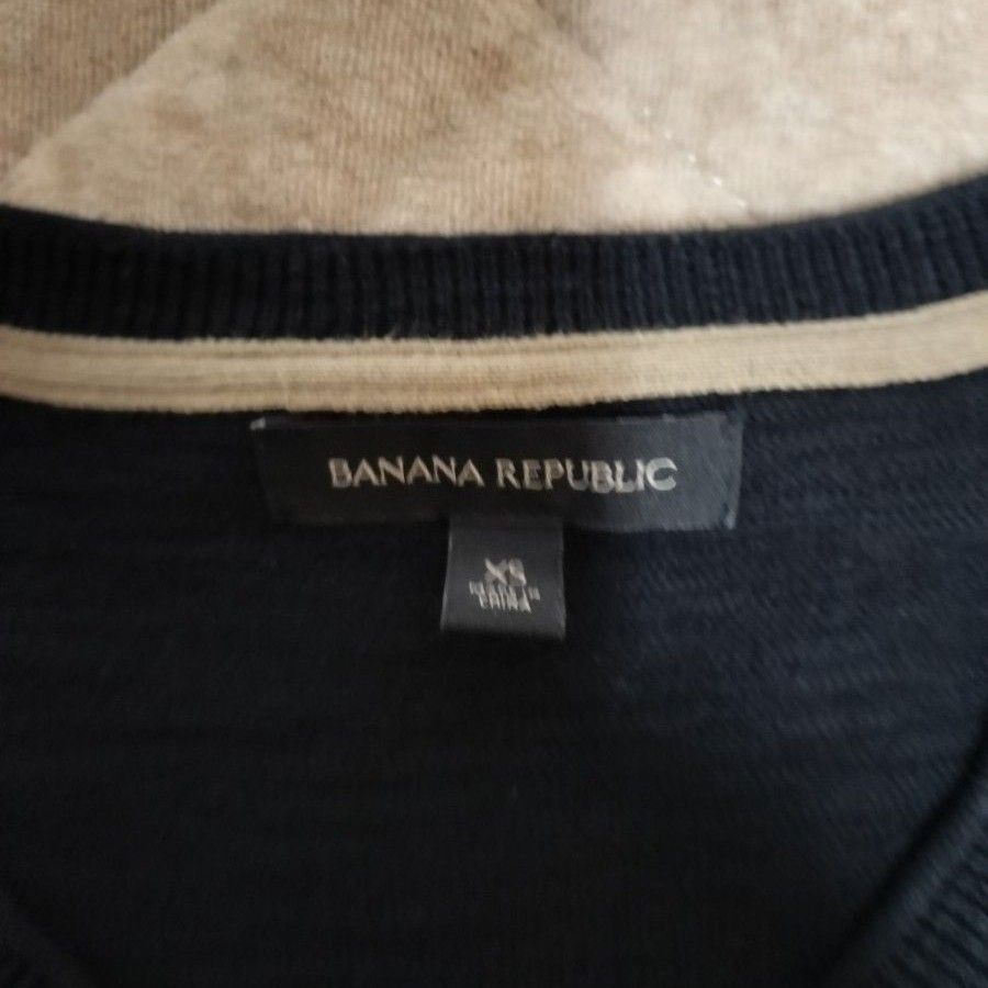 バナナリパブリック　BANANA REPUBLIC ニット　トップス　黒　XS