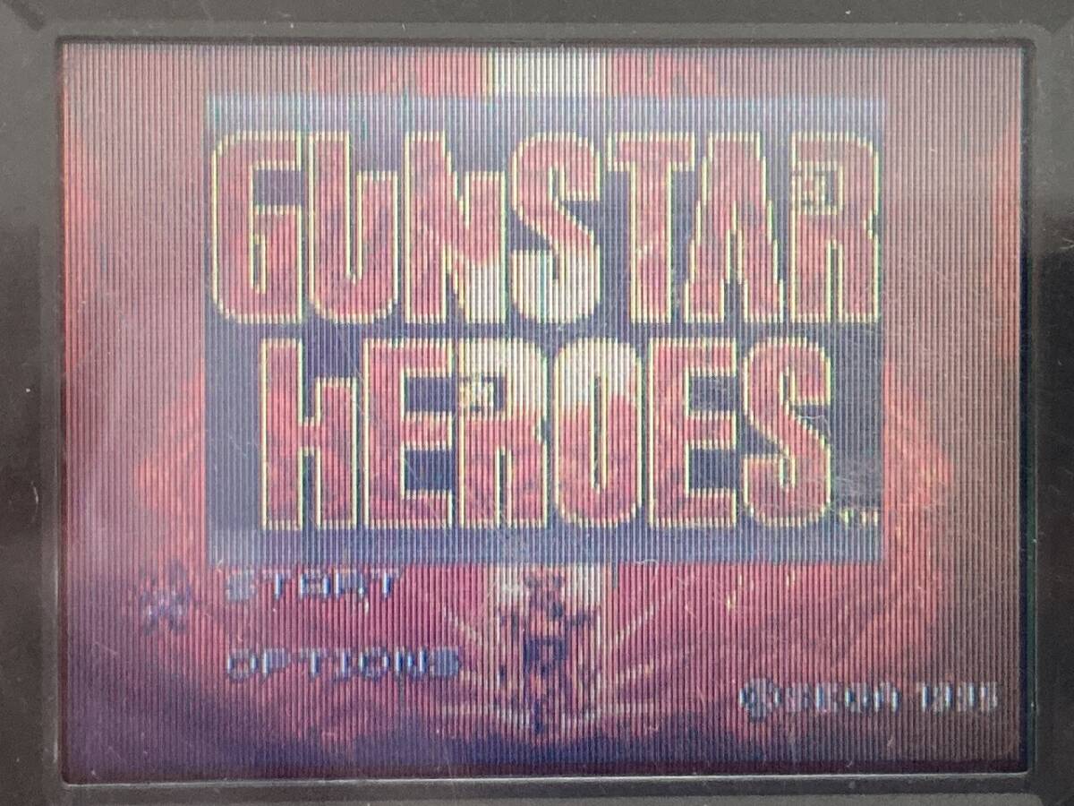 *GG/GAME GEAR*SEGA*G-3349/ action * box opinion post card attached *GUNSTAR HEROES/ gun Star hero z* used *
