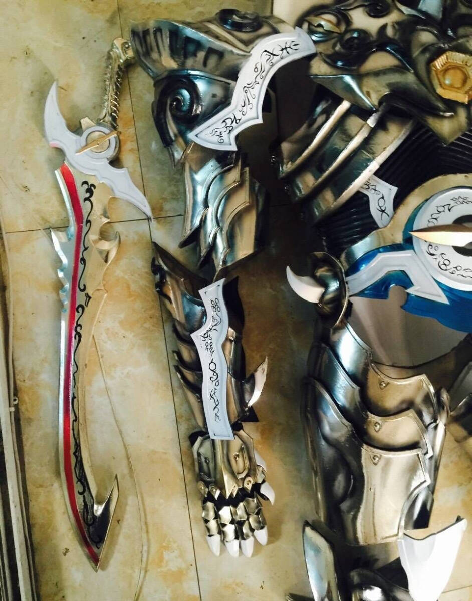 武器つき キグルミ  コスプレ マスク  仮面ライダー  特撮  ハロウィン 1/1 アトラク  コスチュームの画像4