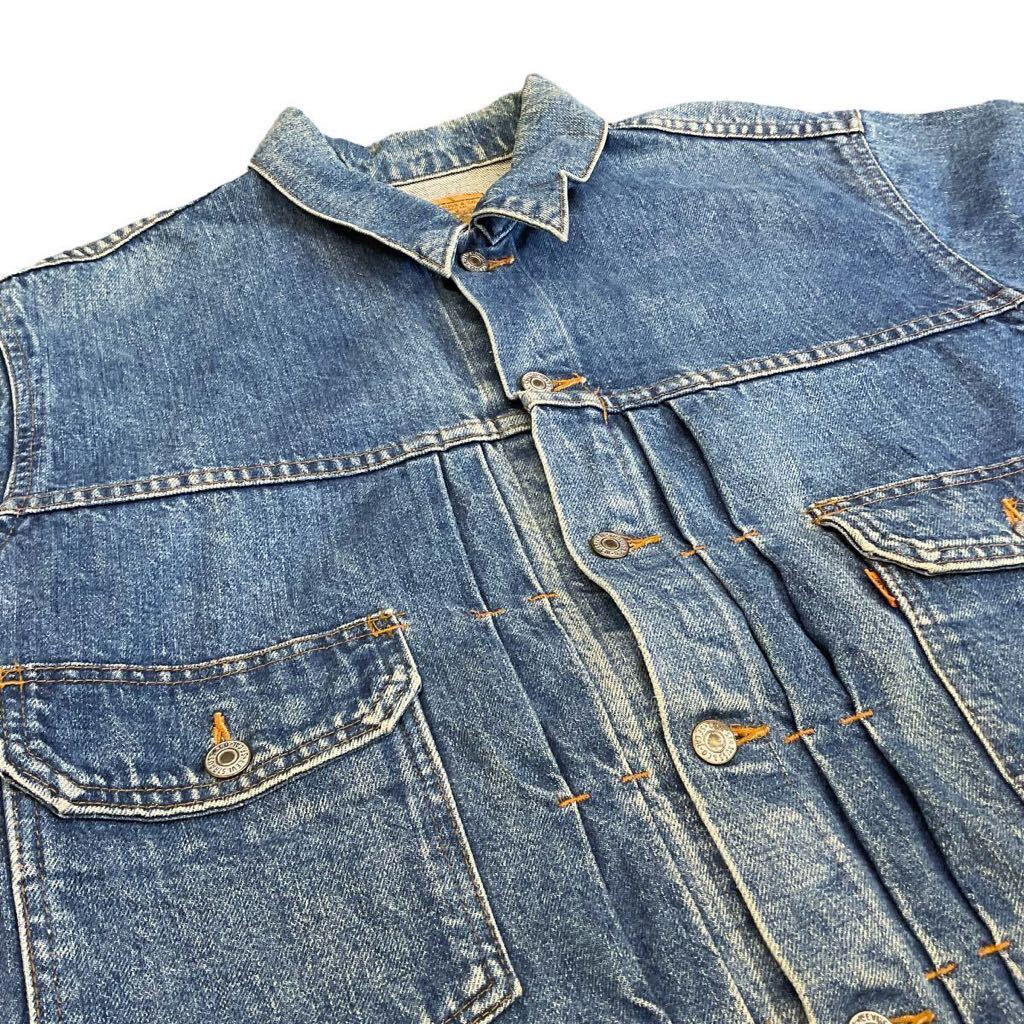 90s Levi’s 70502-0217 デニムジャケット L 2nd 復刻 日本製 オレンジタブ ジージャン Gジャン セカンド Levis リーバイス ヴィンテージ_画像2