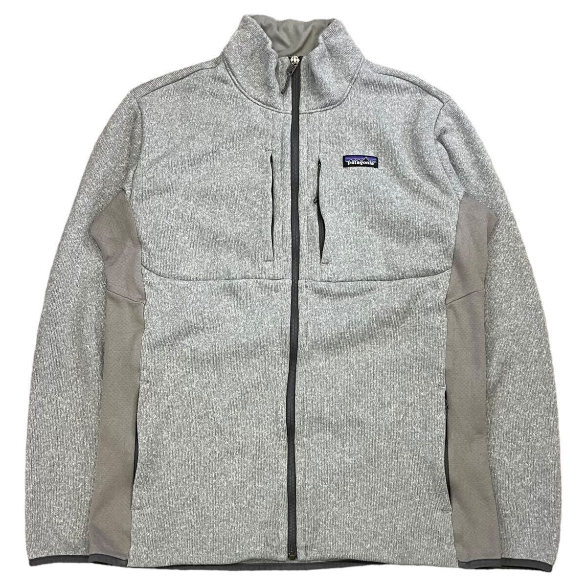 Patagonia ベターセーター L グレー フリース ジャケット フルジップ アウトドア メッシュ パタゴニア Better Sweater 2020年製 26075_画像1