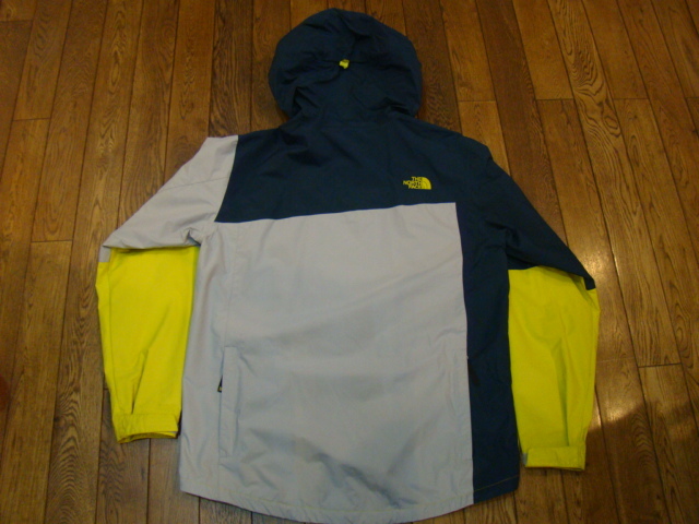 THE NORTH FACE nylon jacket Lサイズ イエロー グレー ノースフェイス