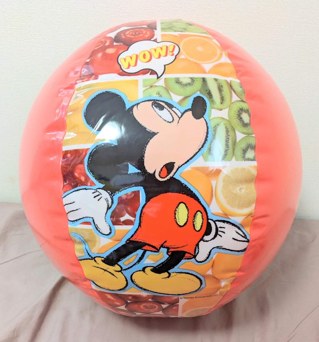 ミッキーマウス ビーチボール 55cm ディズニー 空ビ 空気ビニール風船 Inflatable Mickey Mouse Plute Disney Beach Ball Pool Toy_画像1