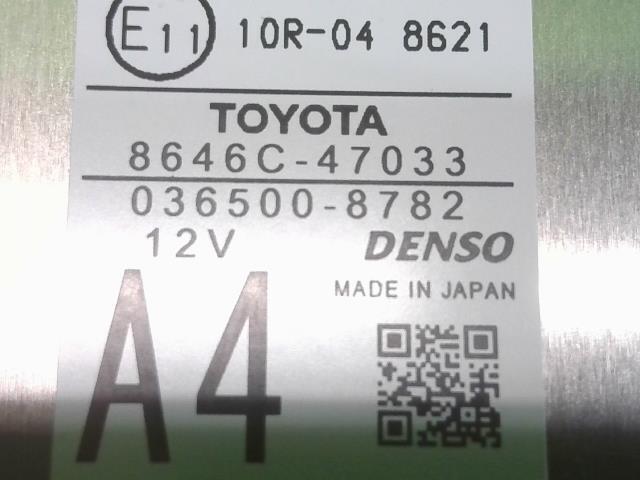 プリウス DAA-ZVW51 カメラ S 070 フロントカメラ フロントガラス用 DENSO 036500-8782 8646C-47033_画像5