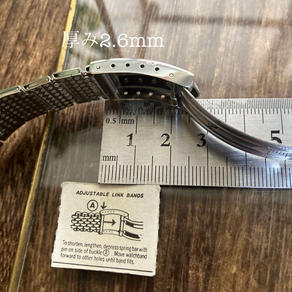 20mm/23mm arch breath clock belt clock band .. pattern metal Vintage secondhand goods 