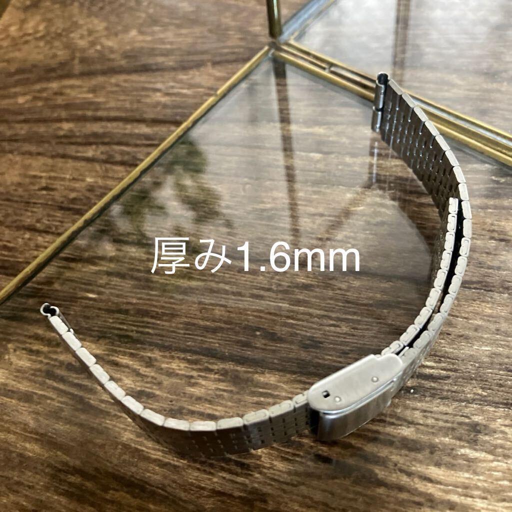 18mm 銀色　7連　時計バンド　時計ベルト　薄型　中古品_画像5