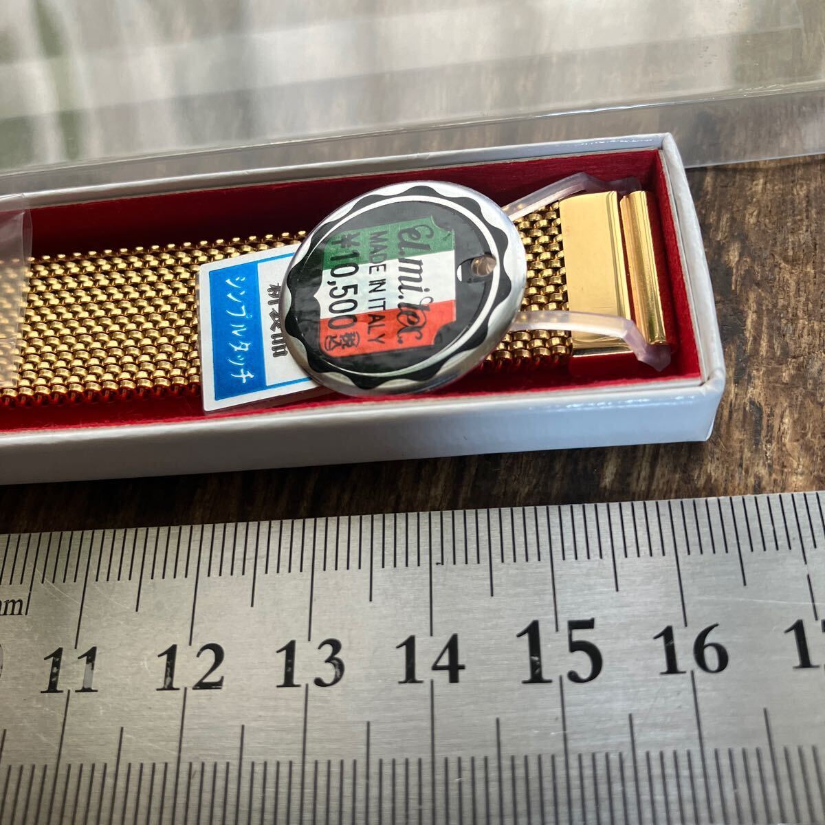 【即決】16mm スペア管18mm 金色 エルミテックス 時計ベルト 時計バンド 未使用 保管品の画像4