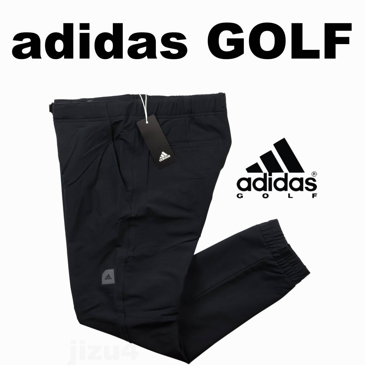 ■【XL】春夏 定価12,100円 アディダス ゴルフ ジョガーパンツ黒■の画像1