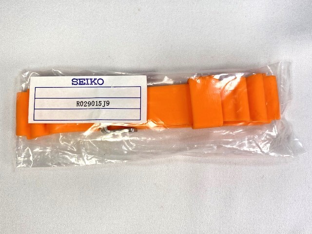 R029015J9 SEIKO プロスペックス 22mm 純正シリコンバンド オレンジ SBEP021/S802-00F0用 ネコポス送料無料の画像6