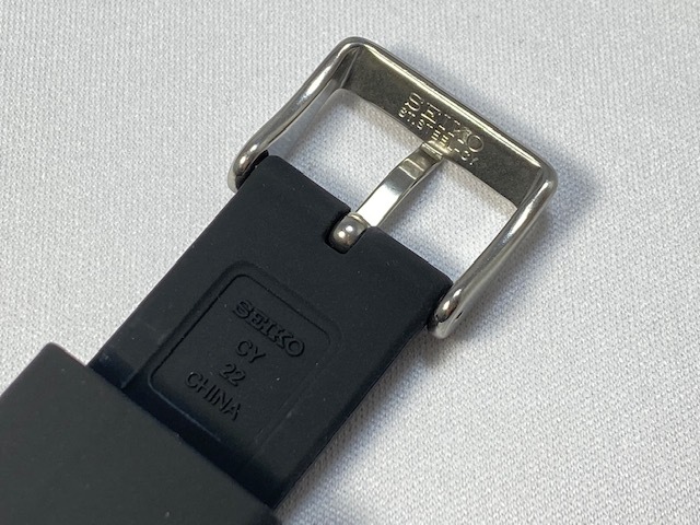 R033011J9 SEIKO プロスペックス 22mm 純正シリコンバンド ブラック SBDN023/V147-0AY0他用 ネコポス送料無料の画像5