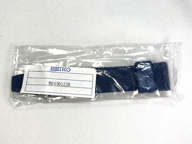 R045012J0 SEIKO セイコー5 22mm 純正シリコンラバーバンド ダークブルー SRPE81K1/4R36-08N0用 ネコポス送料無料_画像6