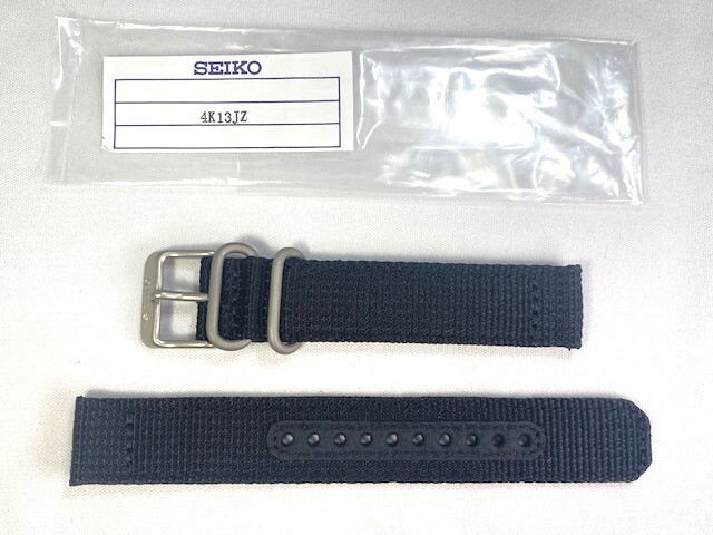 4K13JZ SEIKO 18mm nylon band black SNK809K2/SNK809KD/SNKN33K1/7S26-02J0 for cat pohs free shipping 