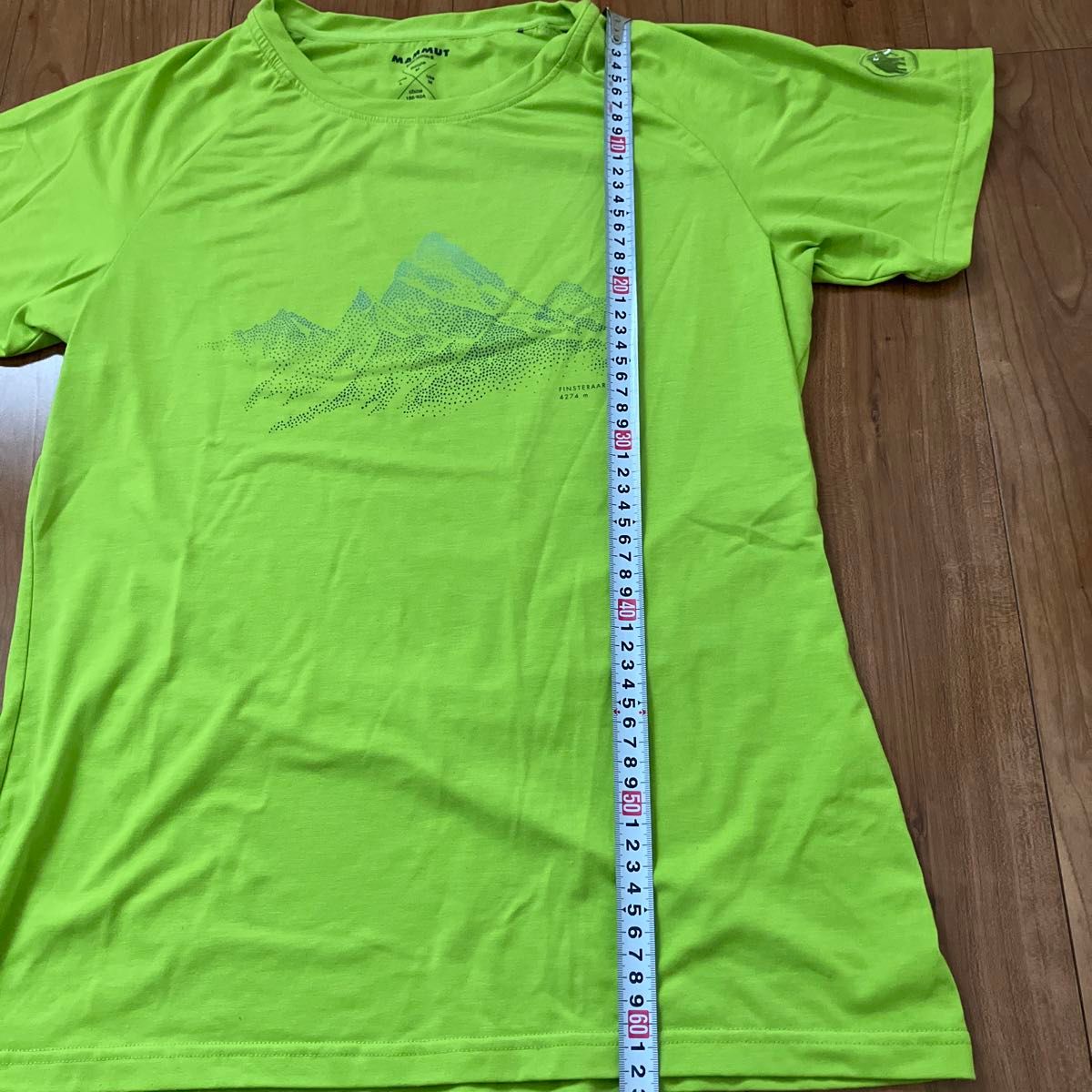 マムート　MAMMU 半袖Tシャツ　Mountain T-Shirt Men Finsteraarhorn グリーン　黄緑