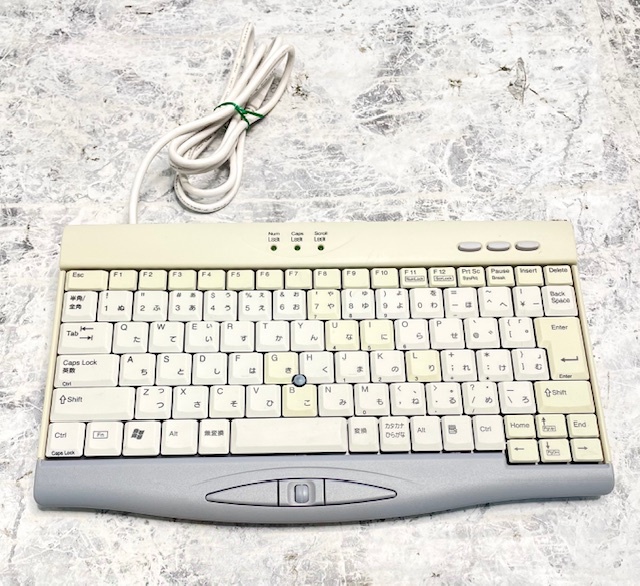 T3839 金井電器産業 MINI KEYBOARD PRO-R HMB632KJP/R スティックポインタ付き 日本語配列 USBの画像3