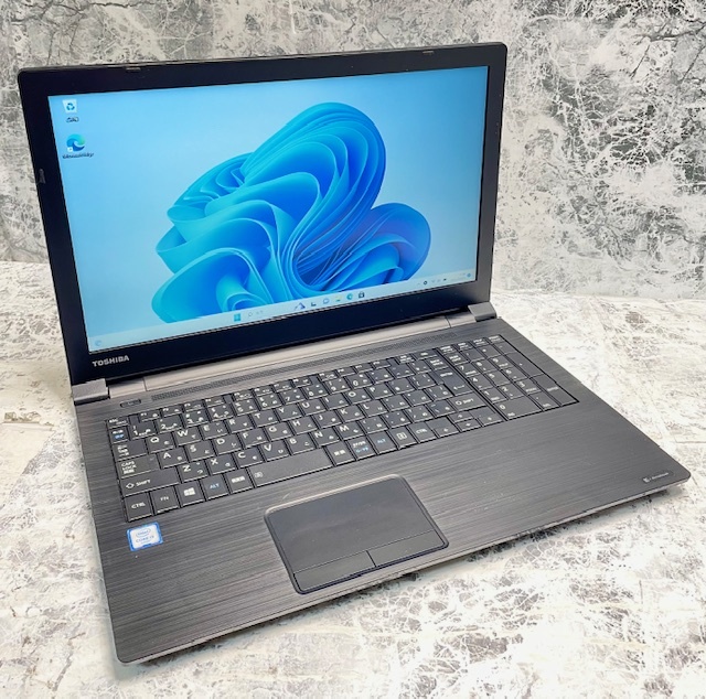 T3847 TOSHIBA dynabook Satellite B55/B Core i3-6100U 2.30GHz メモリー8GB HDD500GB Windows11 ノートPCの画像1