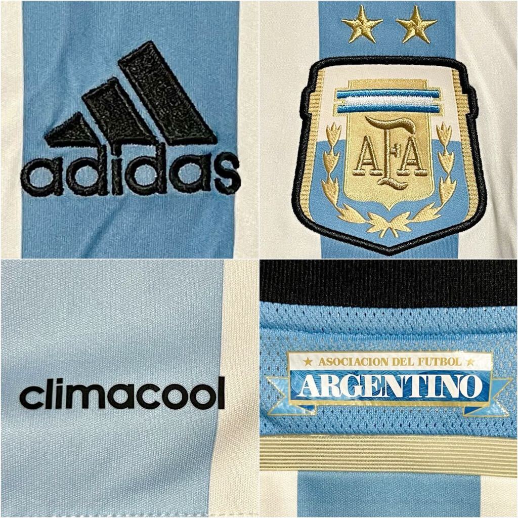 【新品/タグ付き】2014ブラジルW杯 アルゼンチン代表 ♯10メッシ【Lサイズ相当】