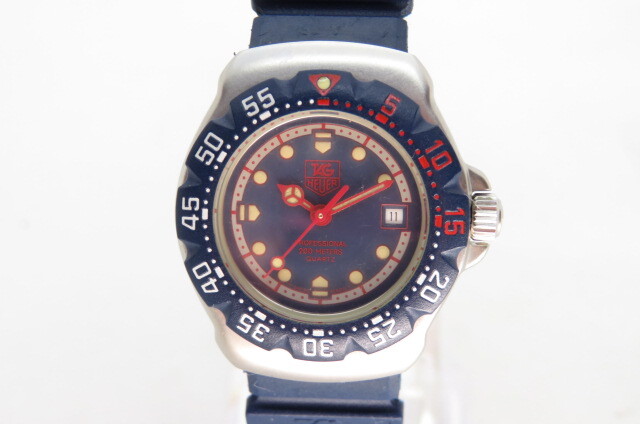 1円～【動作品】TAG HEUER タグホイヤー フォーミュラ1 プロフェッショナル200m WA1410 ボーイズ 腕時計 デイト ネイビーベルト 4-4-14の画像1