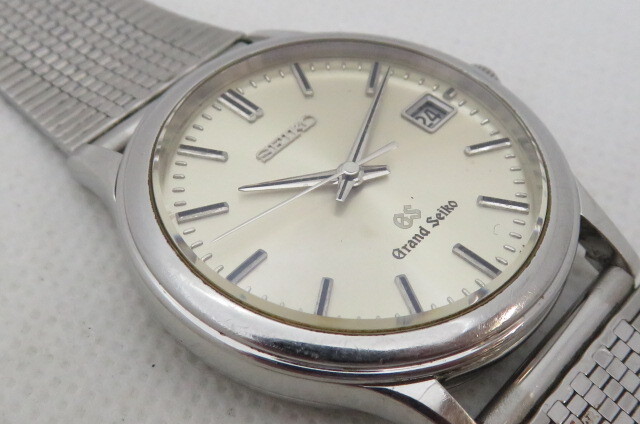 1円～【動作品】Grand Seiko グランドセイコー 9587-7010 シルバー クォーツ メンズ腕時計　4-7-1_画像4